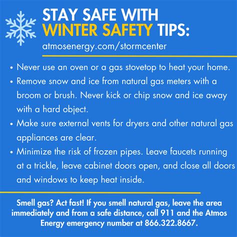 atmos gas leak number|Winter Safety Tips .